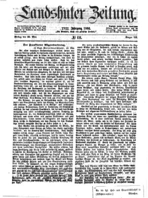 Landshuter Zeitung Freitag 25. Mai 1866