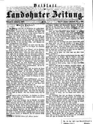 Landshuter Zeitung Sonntag 7. Januar 1866