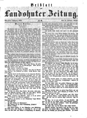Landshuter Zeitung Sonntag 11. Februar 1866