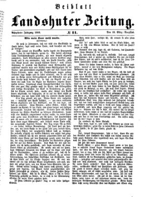 Landshuter Zeitung Sonntag 18. März 1866