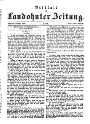 Landshuter Zeitung Sonntag 6. Mai 1866