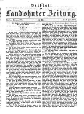 Landshuter Zeitung Sonntag 3. Juni 1866