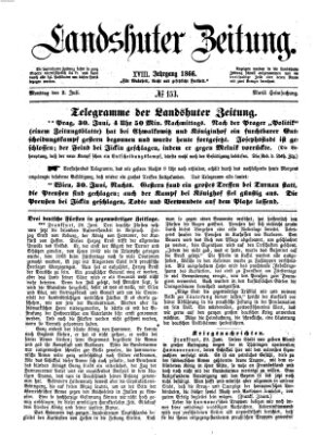 Landshuter Zeitung Montag 2. Juli 1866