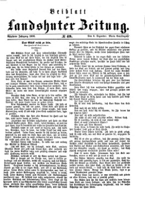 Landshuter Zeitung Samstag 8. Dezember 1866