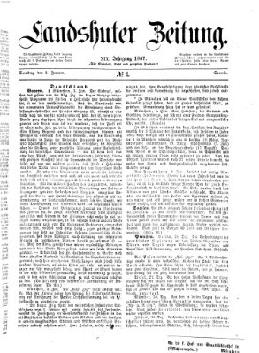 Landshuter Zeitung Samstag 5. Januar 1867