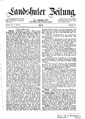 Landshuter Zeitung Freitag 11. Januar 1867