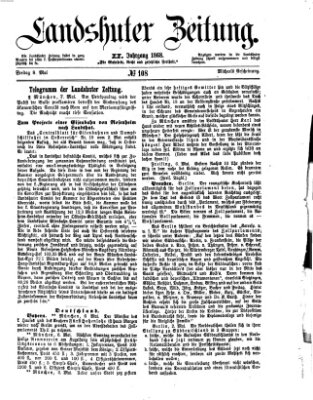 Landshuter Zeitung Freitag 8. Mai 1868