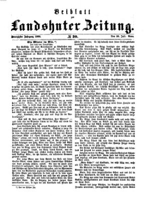 Landshuter Zeitung Sonntag 26. Juli 1868