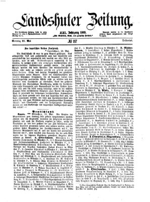 Landshuter Zeitung Sonntag 23. Mai 1869