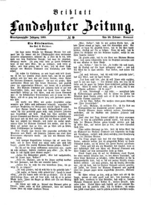 Landshuter Zeitung Sonntag 28. Februar 1869