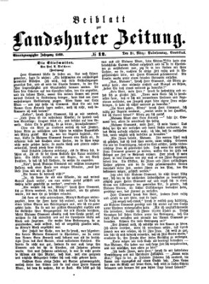 Landshuter Zeitung Sonntag 21. März 1869