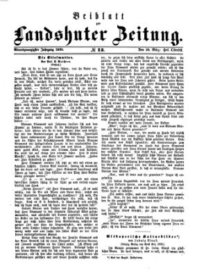 Landshuter Zeitung Sonntag 28. März 1869