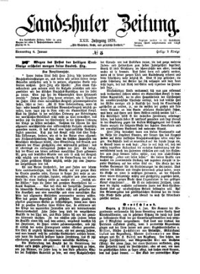 Landshuter Zeitung Donnerstag 6. Januar 1870