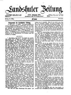 Landshuter Zeitung Freitag 18. März 1870