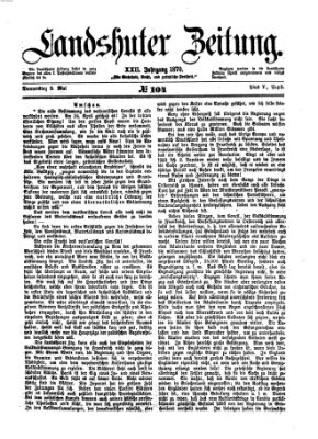 Landshuter Zeitung Donnerstag 5. Mai 1870