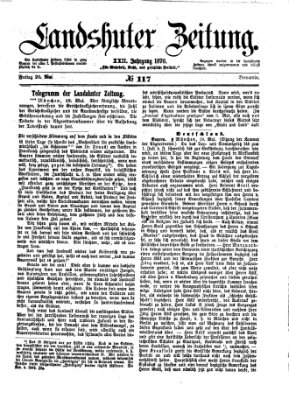 Landshuter Zeitung Freitag 20. Mai 1870