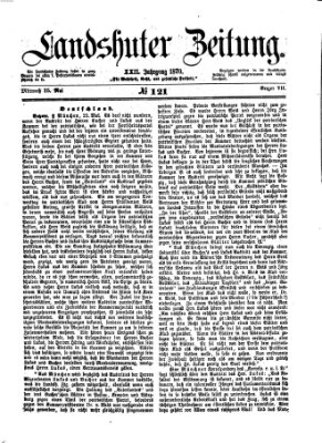Landshuter Zeitung Mittwoch 25. Mai 1870