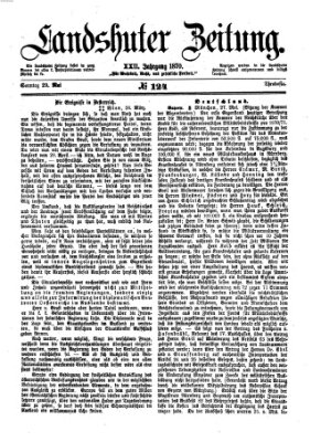 Landshuter Zeitung Sonntag 29. Mai 1870