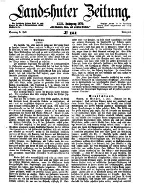 Landshuter Zeitung Sonntag 3. Juli 1870