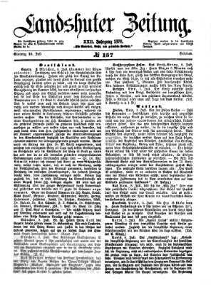 Landshuter Zeitung Sonntag 10. Juli 1870