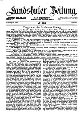 Landshuter Zeitung Samstag 23. Juli 1870