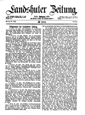 Landshuter Zeitung Freitag 29. Juli 1870