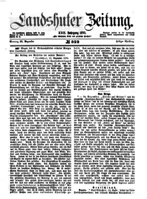 Landshuter Zeitung Sonntag 25. Dezember 1870