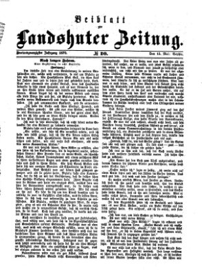 Landshuter Zeitung Sonntag 15. Mai 1870