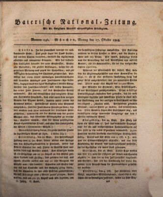 Baierische National-Zeitung Montag 17. Oktober 1808