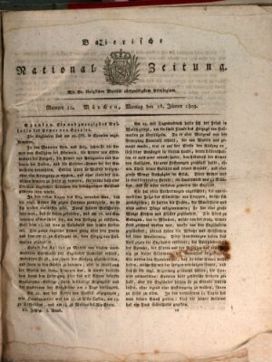 Baierische National-Zeitung Montag 16. Januar 1809