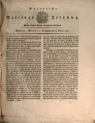 Baierische National-Zeitung Donnerstag 9. Februar 1809