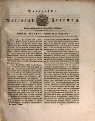 Baierische National-Zeitung Mittwoch 22. März 1809