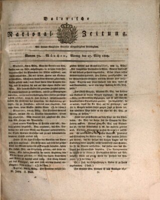 Baierische National-Zeitung Montag 27. März 1809