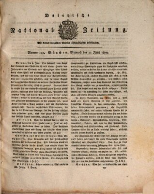 Baierische National-Zeitung Mittwoch 21. Juni 1809