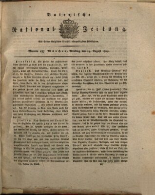 Baierische National-Zeitung Montag 14. August 1809