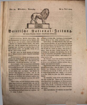 Baierische National-Zeitung Donnerstag 5. April 1810