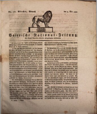 Baierische National-Zeitung Mittwoch 9. Mai 1810