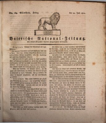 Baierische National-Zeitung Freitag 20. Juli 1810