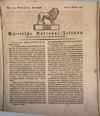 Baierische National-Zeitung Samstag 12. Oktober 1811