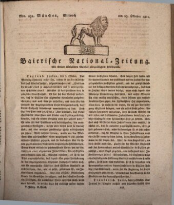Baierische National-Zeitung Mittwoch 23. Oktober 1811