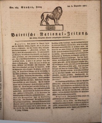 Baierische National-Zeitung Freitag 6. Dezember 1811