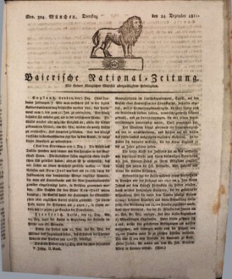 Baierische National-Zeitung Dienstag 24. Dezember 1811