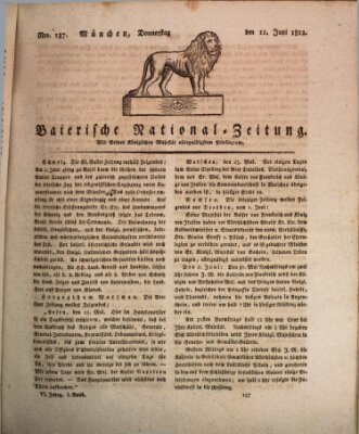 Baierische National-Zeitung Donnerstag 11. Juni 1812
