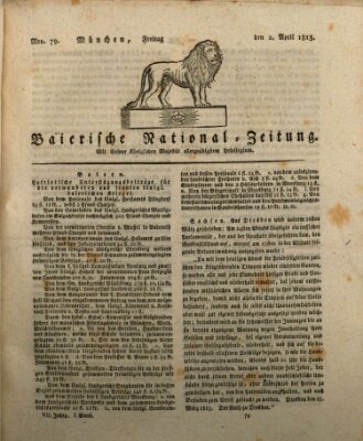 Baierische National-Zeitung Freitag 2. April 1813