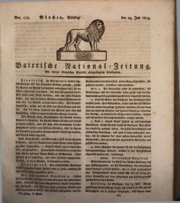 Baierische National-Zeitung Samstag 24. Juli 1813