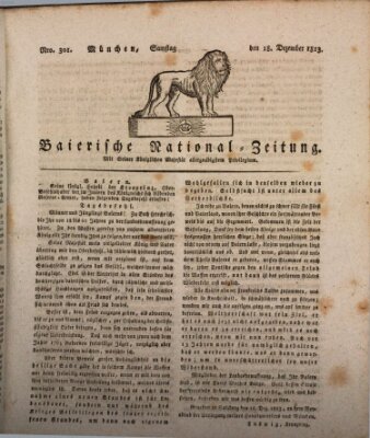 Baierische National-Zeitung Samstag 18. Dezember 1813
