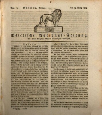 Baierische National-Zeitung Freitag 25. März 1814