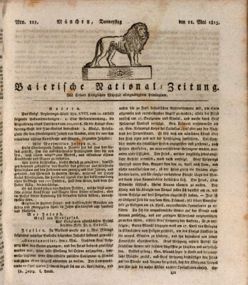 Baierische National-Zeitung Donnerstag 11. Mai 1815