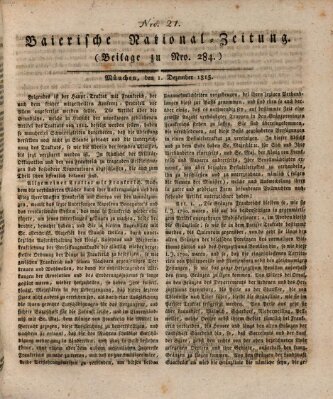 Baierische National-Zeitung Freitag 1. Dezember 1815