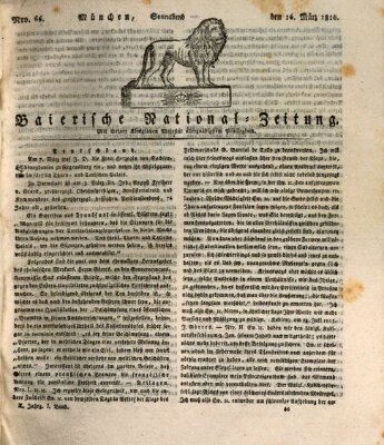 Baierische National-Zeitung Samstag 16. März 1816